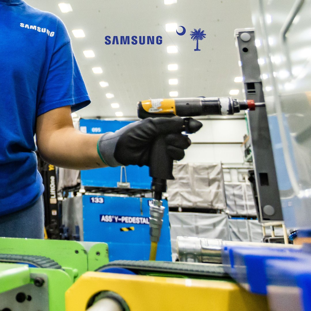 We don’t just build washing machines, we create opportunity.

Every #Samsung product reflects the skill of local hands and our dedication to #NewberryCounty, making a difference for the future of our families, our team and our neighbors.

#manufacturing #newberry #samsungsc