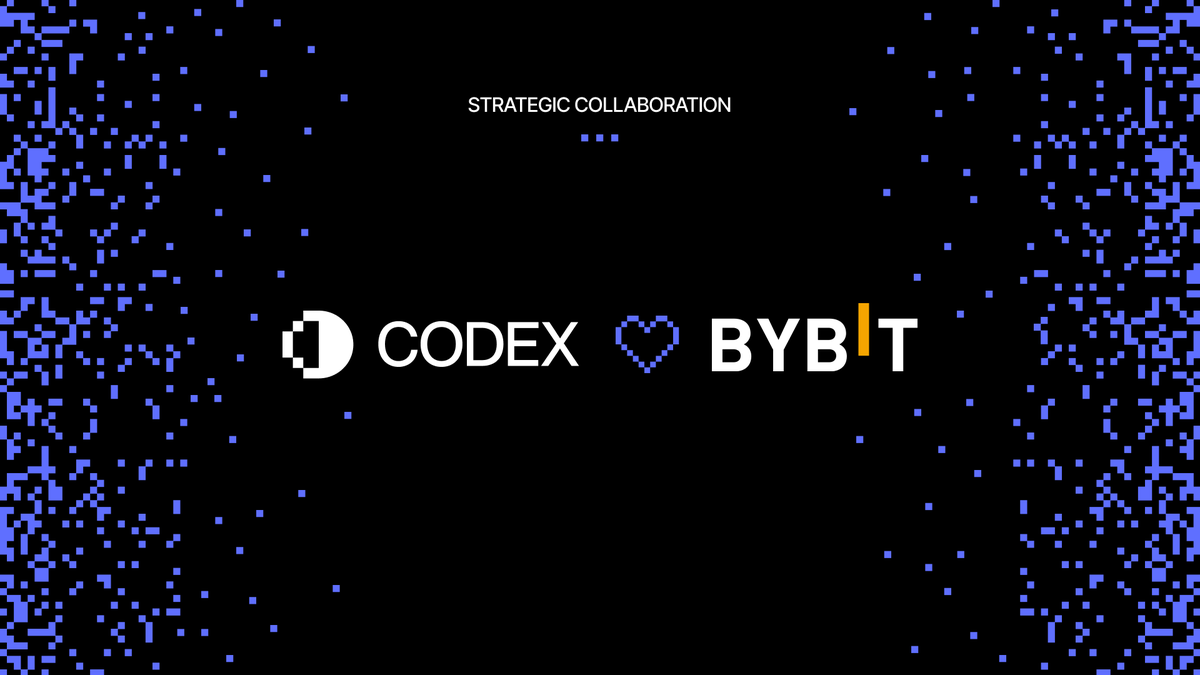 Codex 与 Bybit 战略合作横幅