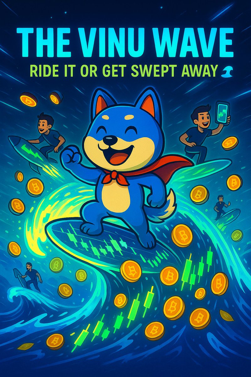 🌊 The $VINU Wave is building — and it’s unstoppable.

Every meme, every trade, every believer adds to its power. ⚡️

Ride it or get swept away. 💎
