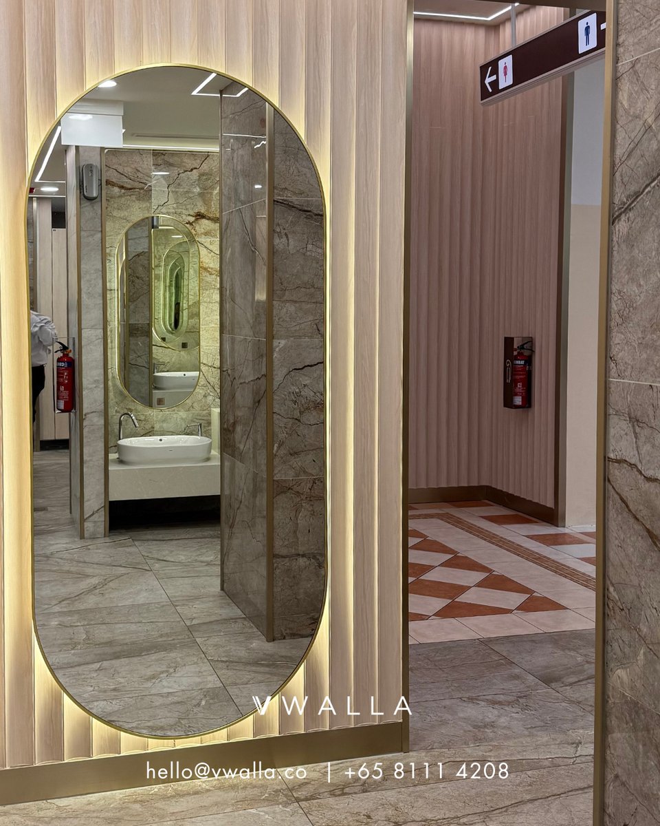 VwallaCo's tweet image. ✨ Have you visited Ngee Ann City’s washrooms recently and felt something familiar?
That’s right! Our signature Concave panels are proudly cladded throughout all of Ngee Ann City’s public washrooms! 🏢

#featurewall #flutedpanel #wallpanel #flutedpanels #wallpanels #vwalla