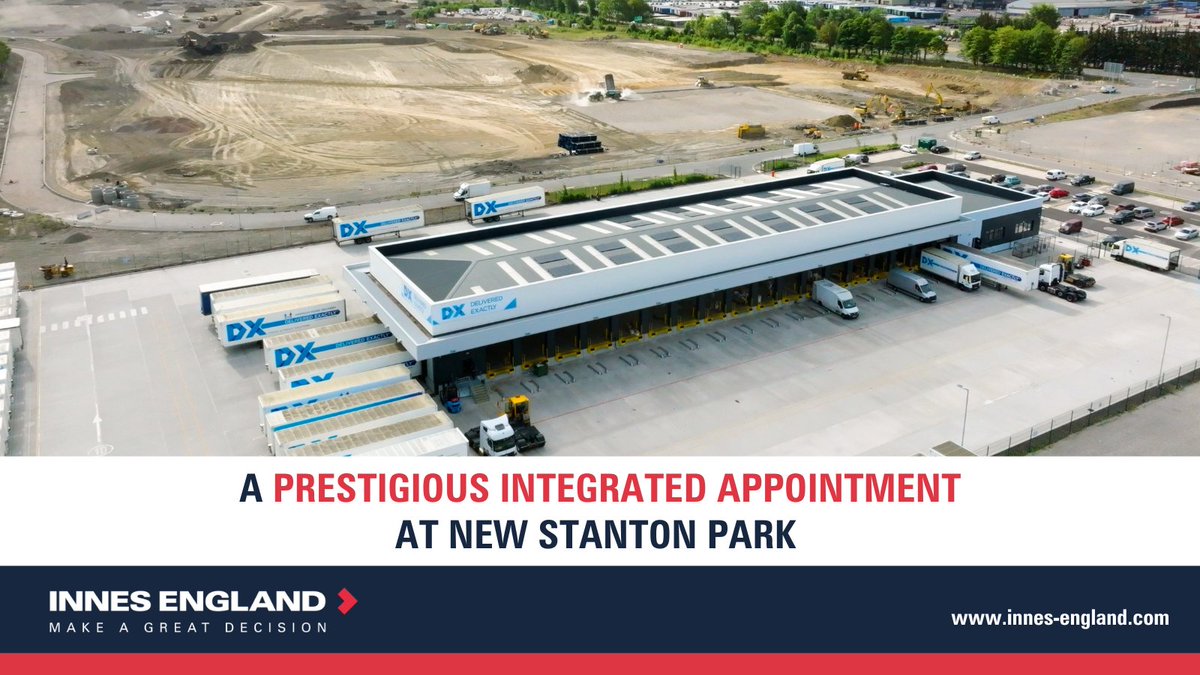 Innes England is delighted to be working with Verdant Regeneration at New Stanton Park – the East Midlands’ most development-ready logistics &amp; manufacturing hub near J25 of the M1.

#Logistics #Manufacturing #IndustrialProperty #CommercialRealEstate