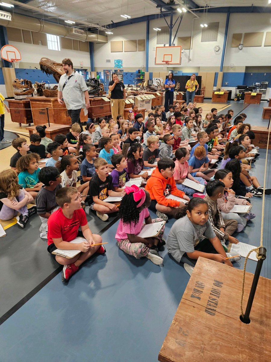 PearlandISD's tweet photo. What an amazing experience! 🦖
A dinosaur museum right at CJ Harris — such a fun and engaging way to spark curiosity in our students. Way to go, Stars! Thank you for sharing! 🌟
#BuildPearlandProud #TheirFutureYourChoice https://t.co/jqAls2K2JG