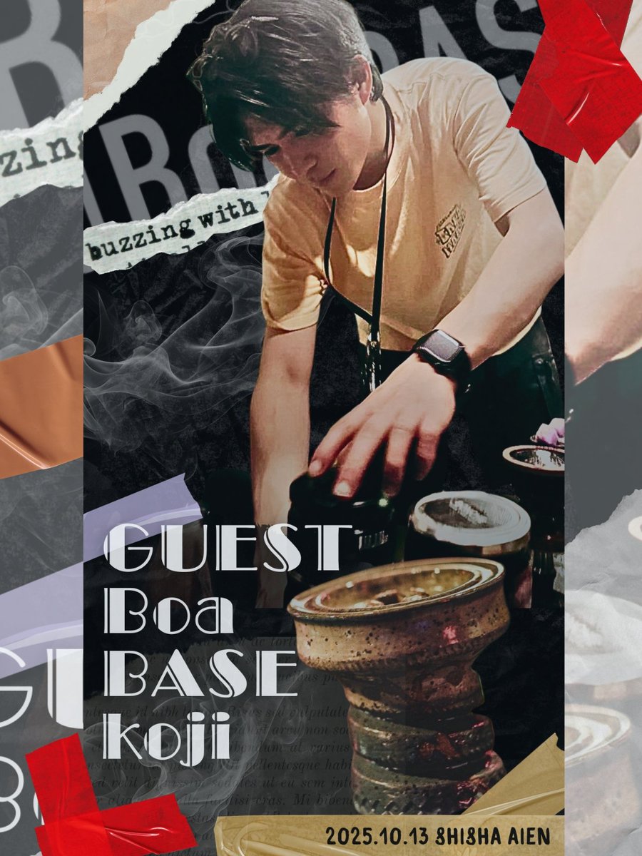 ShishaAIEN's tweet photo. 【愛煙-AIEN-3周年イベントまとめ】
-10/13
Cozy Studio BoaBASE
Kojiさん

-10/20
BRO SHISHA STUDIO高円寺
DAIGOさん 
NUDUNK六本木
Naoさん

-10/25
JENT/SEBERO試煙会
Global Hookah Japan
Olegさん

追記:愛煙は10月末で移転の為、休業いたします。錦3のあの場所も今月まで...

↓詳細以下リプ↓ https://t.co/oYUIdFFMzu