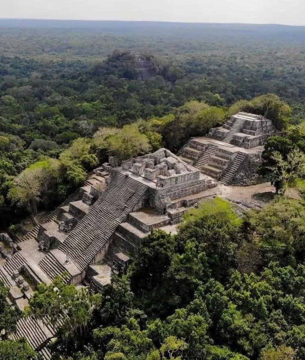 So many Mayan ruins are hidden deep in the Mexican jungle. Here’s a bird’s-eye view of Calakmul, Campeche, Mexico.