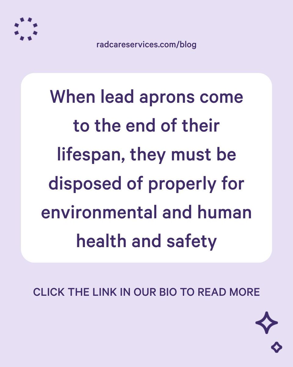 When it comes to radiation safety, protecting clinicians and patients is only part of the equation. Proper disposal matters too.

Our latest blog explains how lead aprons are safely managed at the end of their lifecycle to protect both people and the environment.