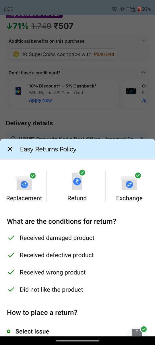 arnab_speak's tweet photo. @flipkartsupport I talk with your customer agent......they did not help me........When I order the product there are 3 options available but,when I want to replace my order @Flipkart show only refund option.....what type of malpractice is this????@flipkartsupport https://t.co/7NtaEJaVtf
