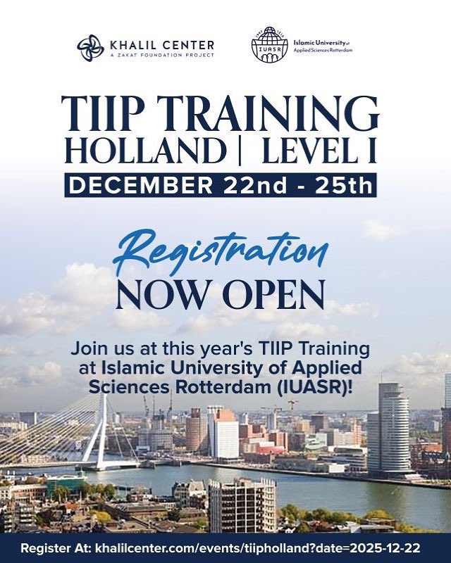 Geweldig nieuws!

Khalil Center en de IUASR zijn een samenwerking aangegaan om de TIIP-training over geïntegreerde islamitische theologie en psychologische therapie naar Nederland te brengen! We beginnen met Niveau 1 en voegen de komende jaren Niveau 2 en 3 aan het programma toe!