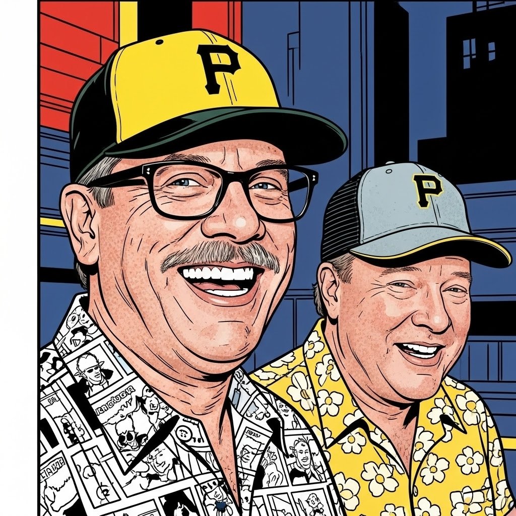 TheBuccosFan's tweet image. Having some fun playing with the @GeminiApp. I kinda like how this turned out of Me & @Kane410. #FunWithAI 😄