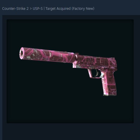QuickFlow_CS's tweet image. 🤔The CS2 Market being dumb (1/4)
🧐USP-S | Target Acquired
📈 Up 102.28% in 3 months