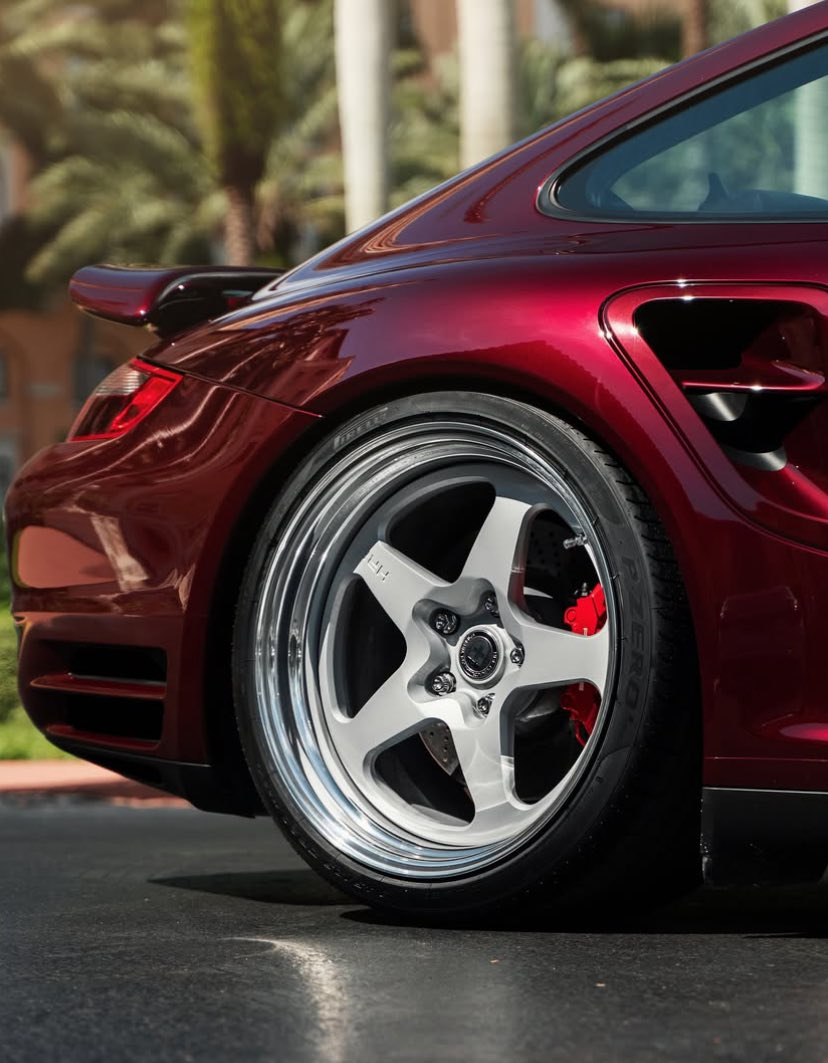 997 Turbo in gorgeous PTS Carmona Red Metallic on bad ass custom HRE wheels ♥️🔥❗️