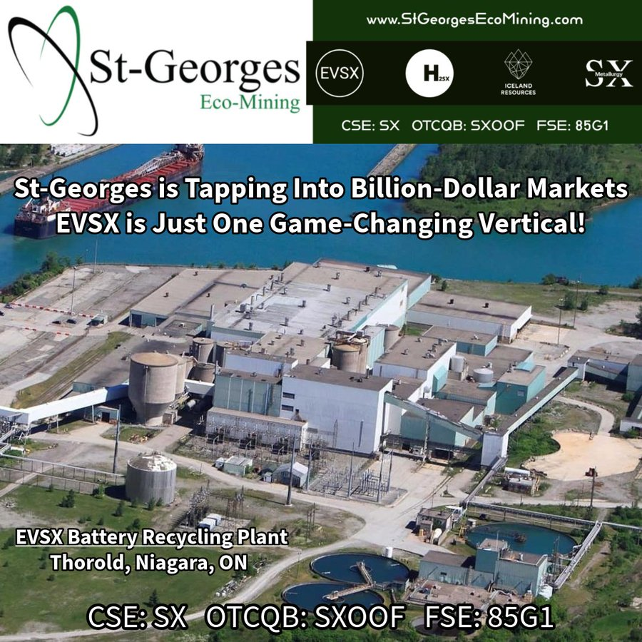 Crusade05626773's tweet photo. Lets go! $SX $SXOOF $EVSX 💸
#Ontario #BatteryProcessing Plant alongside #Call2Recycle #Canada is just the start! 🎯
#BatteryRecycling Market to Double – Reaching Over $41.6 B by 2030 💸 https://t.co/IFXLKvsBSP
#CriticalMinerals #CircularEconomy #MiningNews #EcoMining #EV https://t.co/SZNO1fSemB