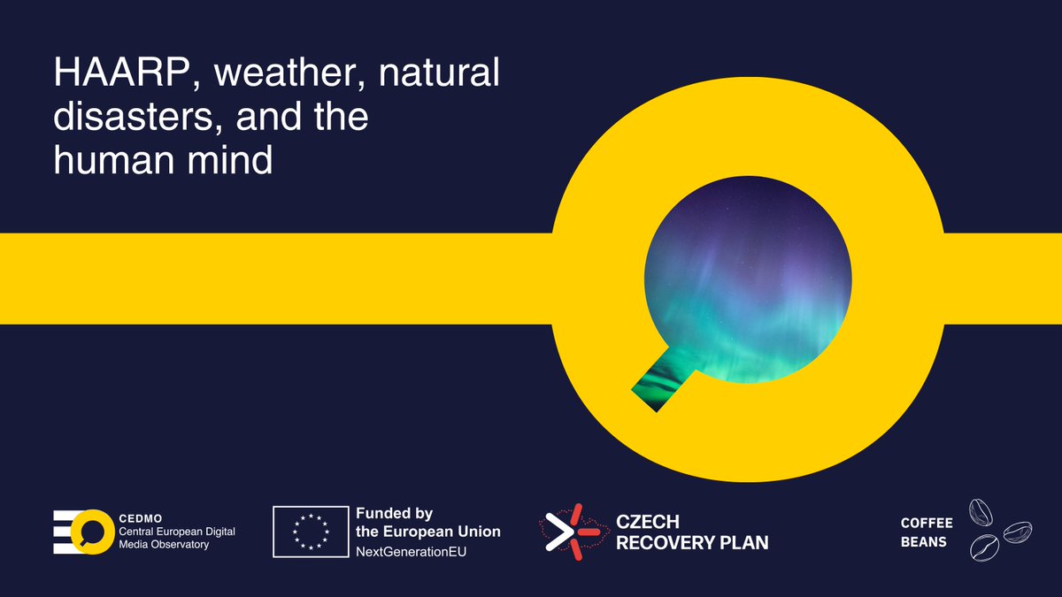 CEDMOhub's tweet image. ❓ What is HAARP, and why does it spark so many conspiracy theories?

Our experts, Vanda Boštíková and Aleš Macela break it down in the latest #CoffeeBeans article.

Discover which HAARP myths circulate and what the experts suggest could help people recognize such manipulations👇