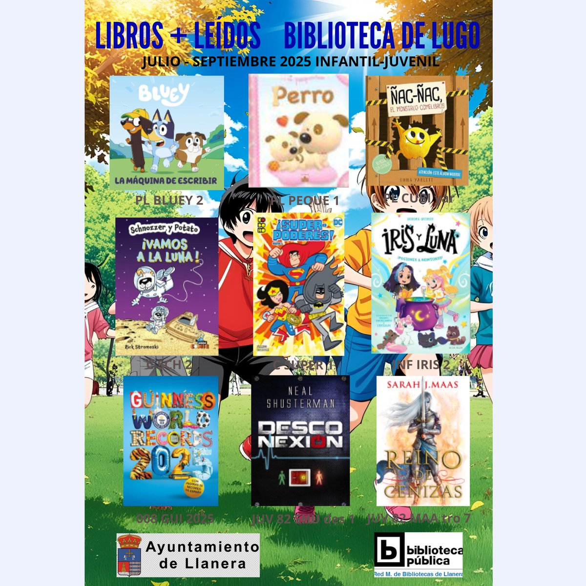 Estos fueron los libros más prestados en nuestras bibliotecas entre los meses de julio y septiembre, ¿habéis leído ya alguno? ¡A qué esperáis!
#LlaneraCultura #bibliotecasllanera