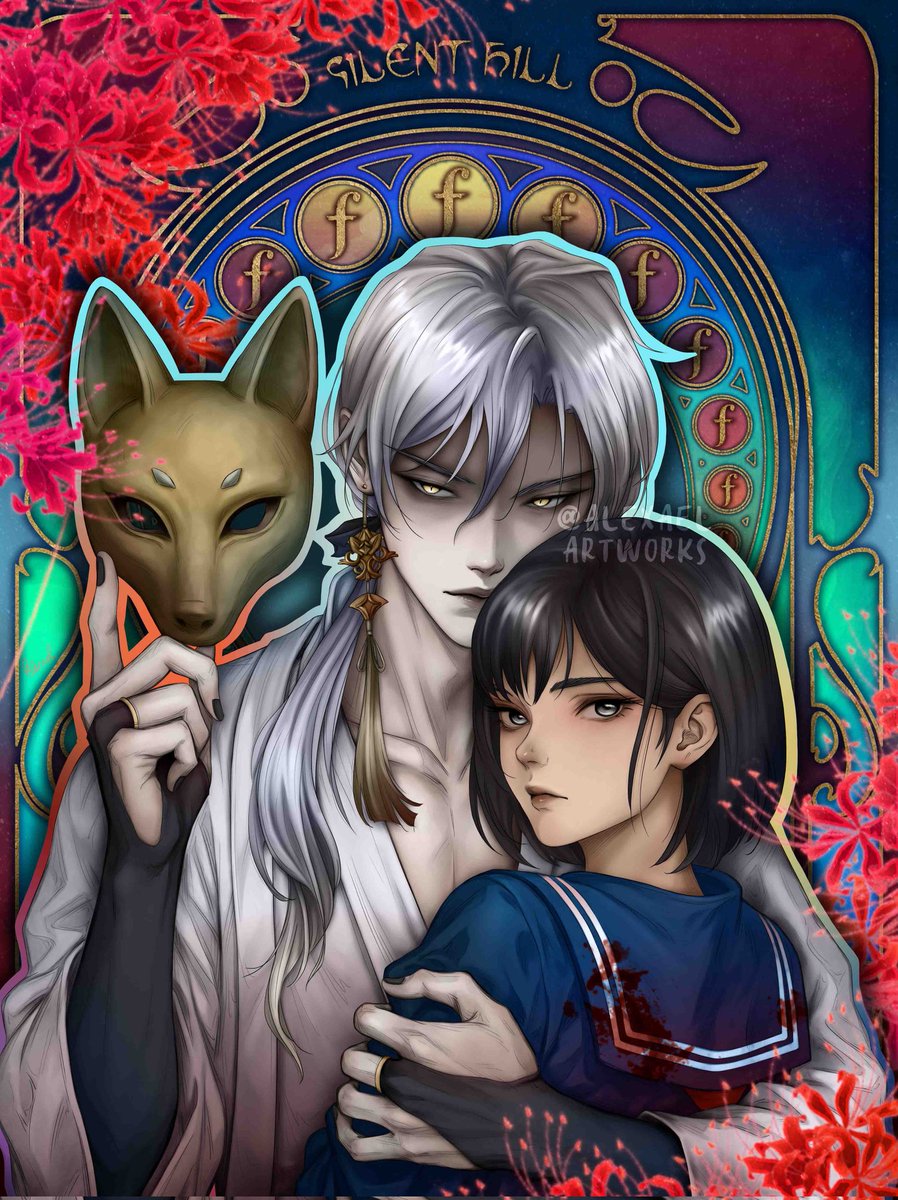 I just had to draw Hinako and the Fox Mask from Silent Hill F in my style, Kitsune are my weakness 🦊

#silenthillf #silenthill #hinako #foxmask