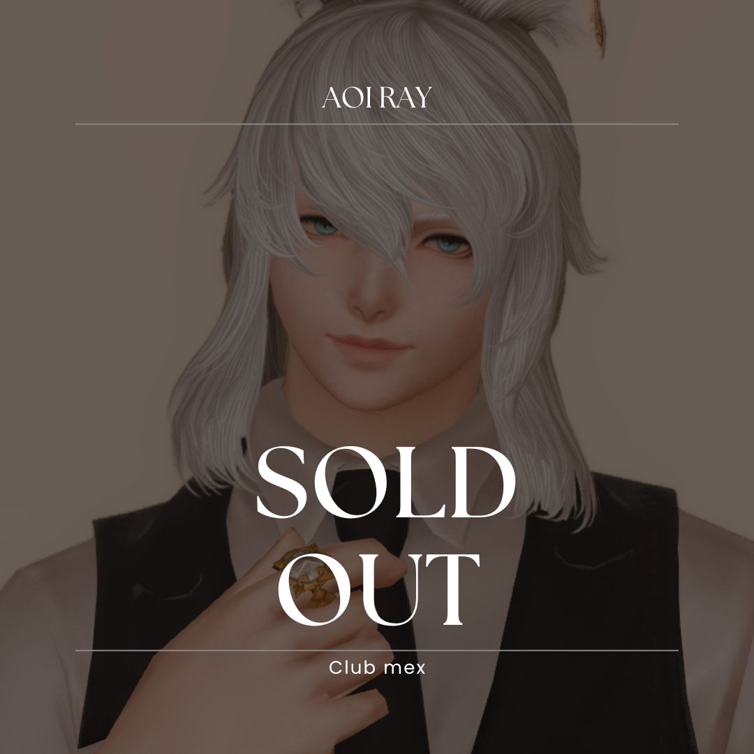 Club_mex_'s tweet photo. ┈┈┈┈┈┈┈┈┈┈┈┈┈┈

       ✧ SOLD OUT ✧

〖アオイ〗はご予約で満枠となりました。
ご予約の申し込み、誠にありがとうございます。

┈┈┈┈┈┈┈┈┈┈┈┈┈┈ https://t.co/XGpOxAAgH4