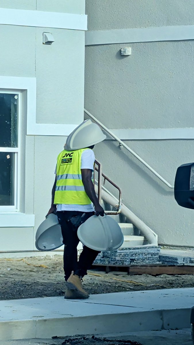 Jackie Ossin Hirsch (@smbjackiehirsch) on Twitter photo In Florida, we take hard hat safety seriously in construction…but this site is next level where he is carrying a sink on top of the hard hat.  Even a brick wouldn’t phase him. In Florida, we take hard hat safety seriously in construction…but this site is next level where he is carrying a sink on top of the hard hat.  Even a brick wouldn’t phase him.