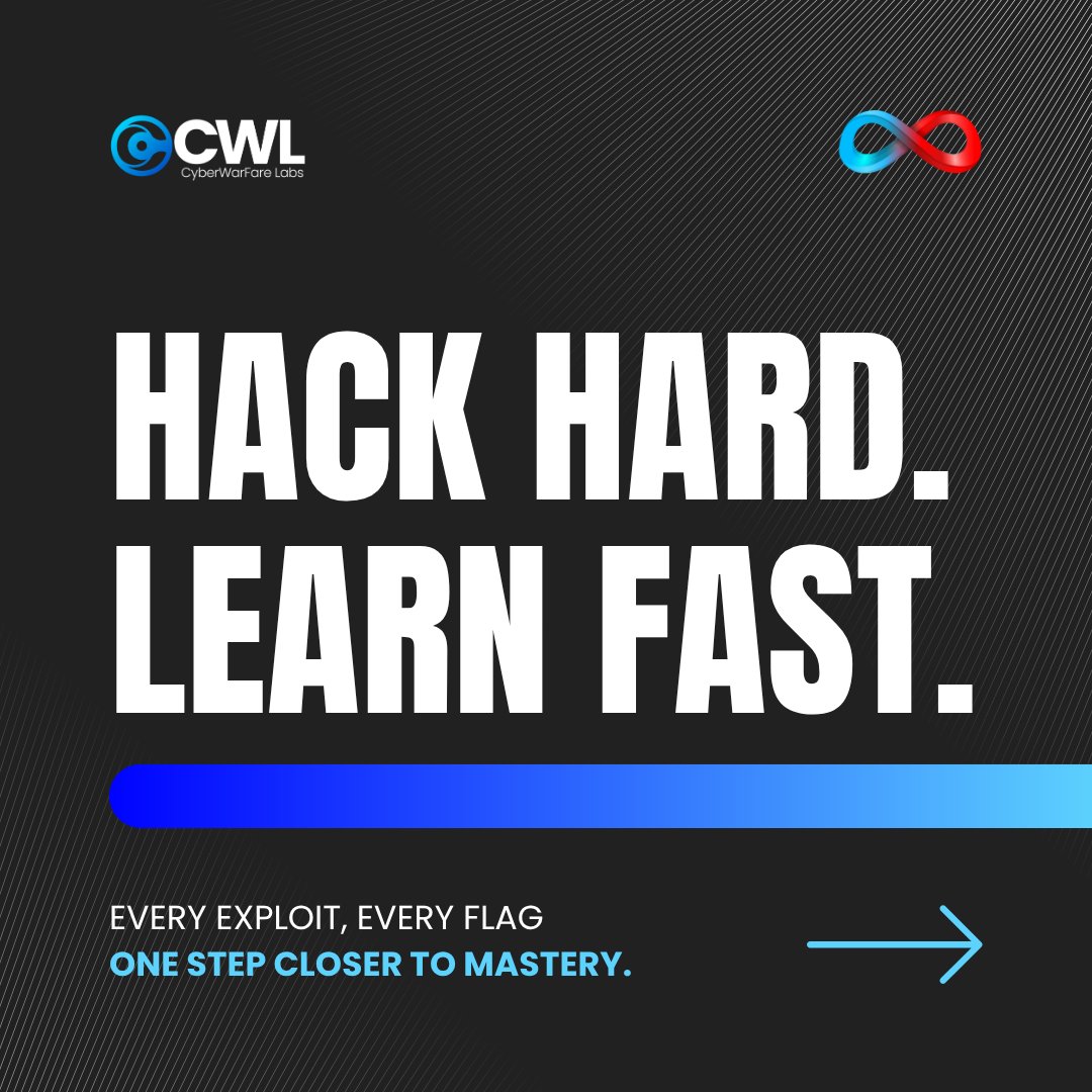 cyberwarfarelab's tweet image. Unlock your potential with Infinity Playground ⚡ Tackle real-world challenges, sharpen your skills, and rise through the ranks.
💻 Use code "INFYEARLY90" for exclusive access: infinity.cyberwarfare.live
#CyberSecurity #InfinityLearning #CTF #CTFChallenges #InfinityPlayground #CWL