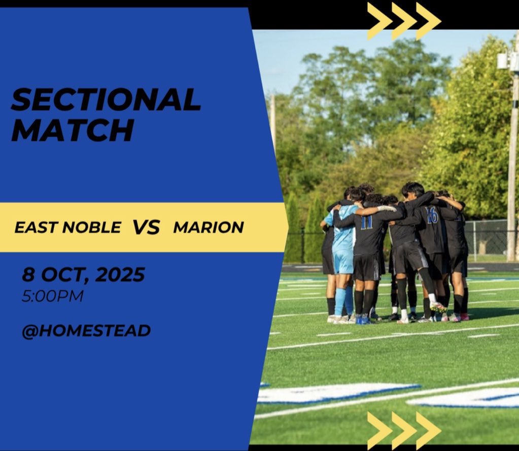 ITS GAME DAY!!!

2nd round of sectionals will take place tonight at 5pm vs Marion at Homestead! 

Winner gets to play for a sectional championship on Saturday at 10am!
