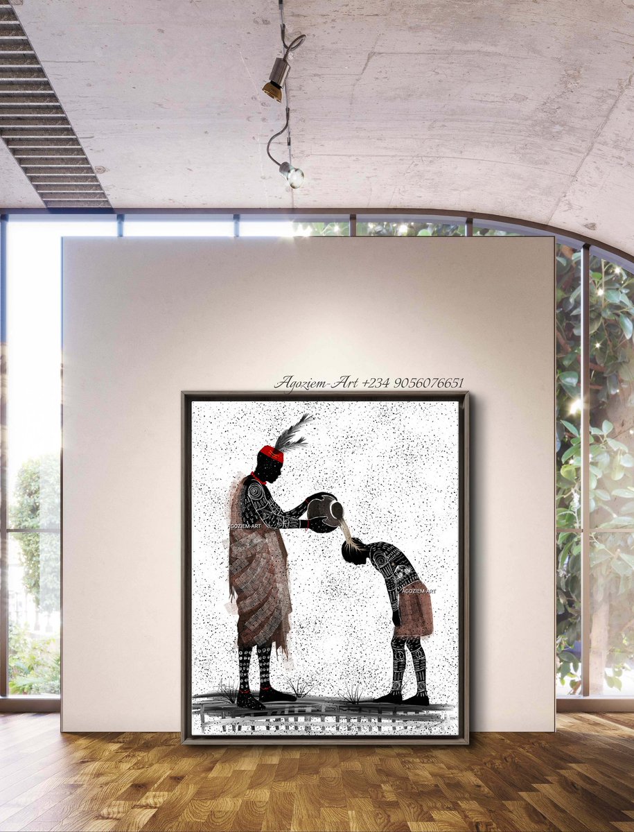 nneamaka_orji's tweet image. Title: Ngọzi
🪶
Breaking down the meaning behind my artwork Ngọzi , thread below 👇🏽