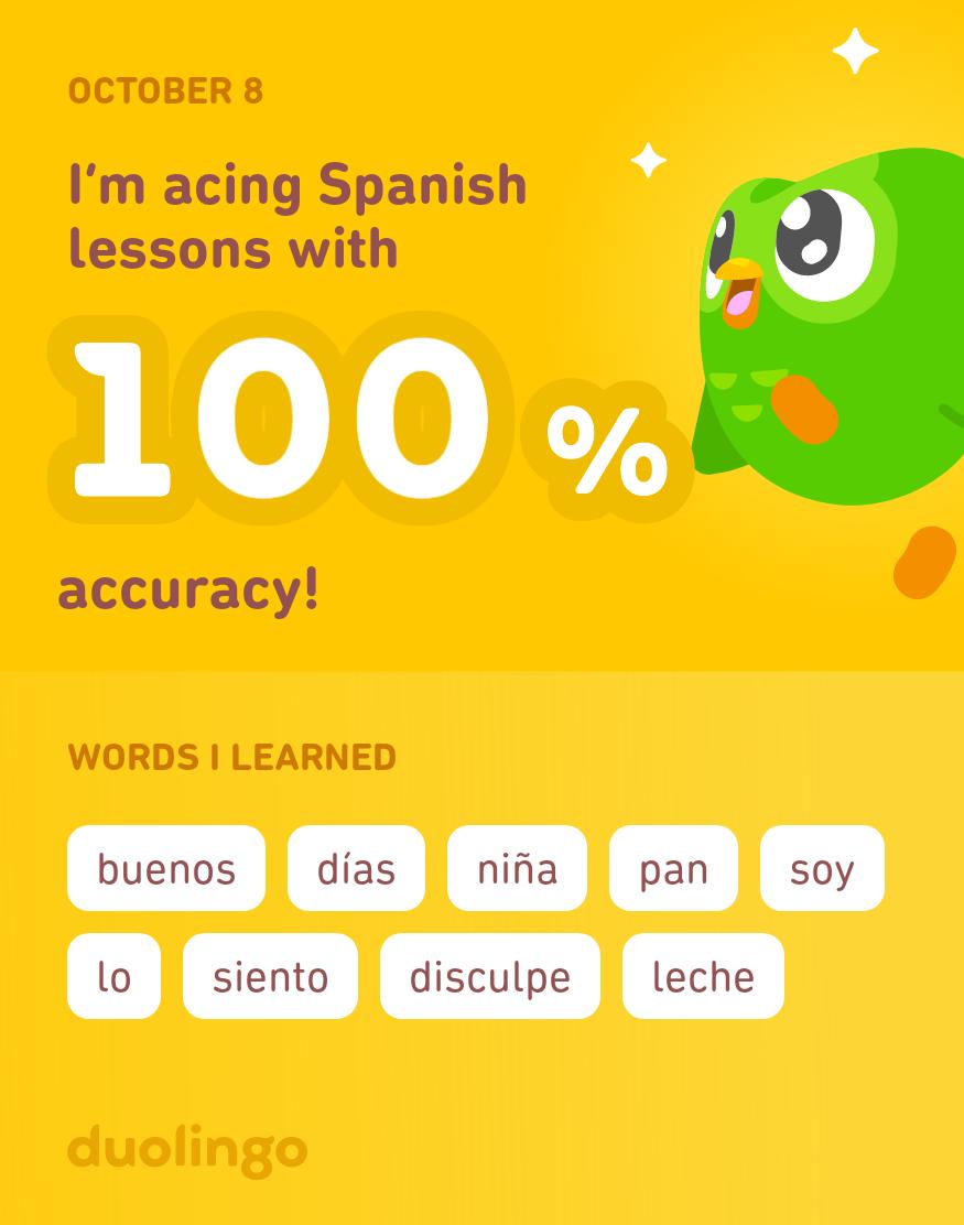 maureenmariem's tweet photo. I’m learning Spanish on Duolingo! It’s free, fun, and effective. https://t.co/iFi2ZvMp50