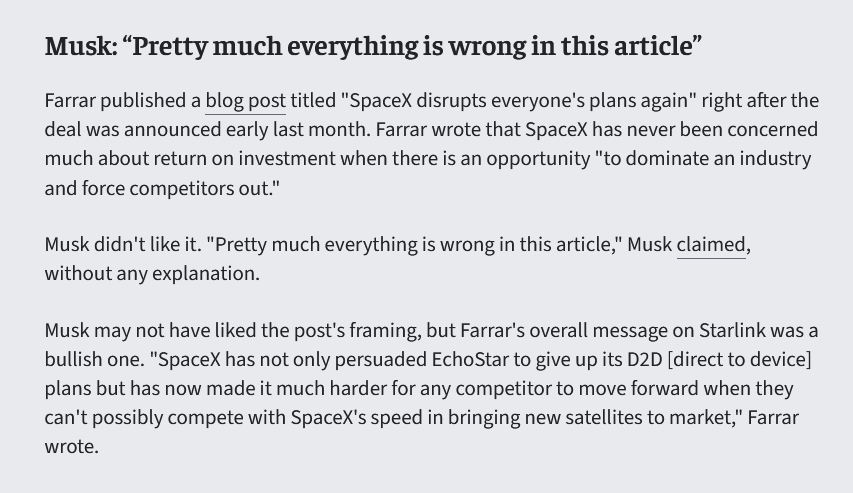 DaInverseCramer's tweet image. As far as frauds go in terms of predictions, Tim Farrar makes Cramer sound like a pro. Regarding D2C, or satcom in general, how come people still ask him for an "analysis"?
The only way they get what they came for is if they were after the "anal" part. Sure hurts!
$asts #starlink