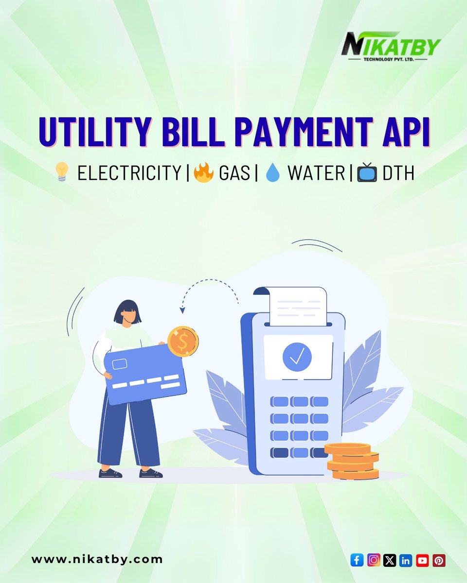 nikatby's tweet image. ⚡ Simplify Utility Bill Payments with Nikatby’s Powerful Utility Bill API!
🌐 Discover more: nikatby.com
.
.
.
#Nikatby #UtilityBillAPI #BBPSAPI #SmartPayments #FintechInnovation #DigitalBilling #APIIntegration #B2BSolutions #B2CPlatform #BankingAPI
