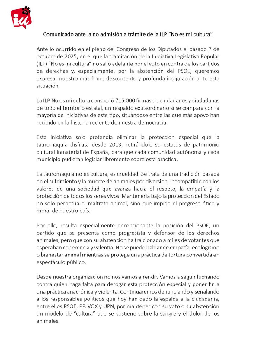 Animalistas de IU 🔻 tweet media