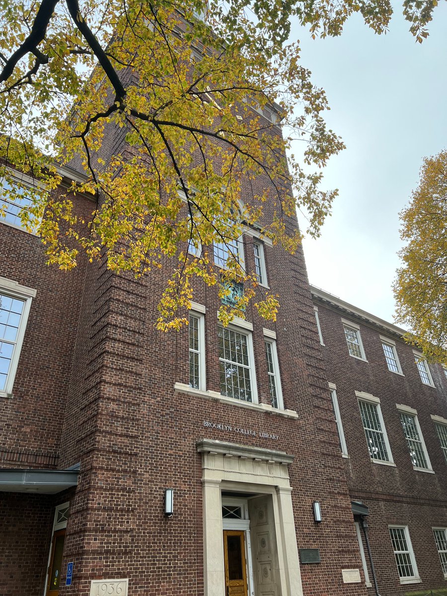 BkCollegeAlumni's tweet photo. The Brooklyn College Library, surrounded by fall’s golden hues, is the perfect place to dive into your studies while soaking in those autumn vibes. #BCisBeautiful https://t.co/bXlPMuYAef