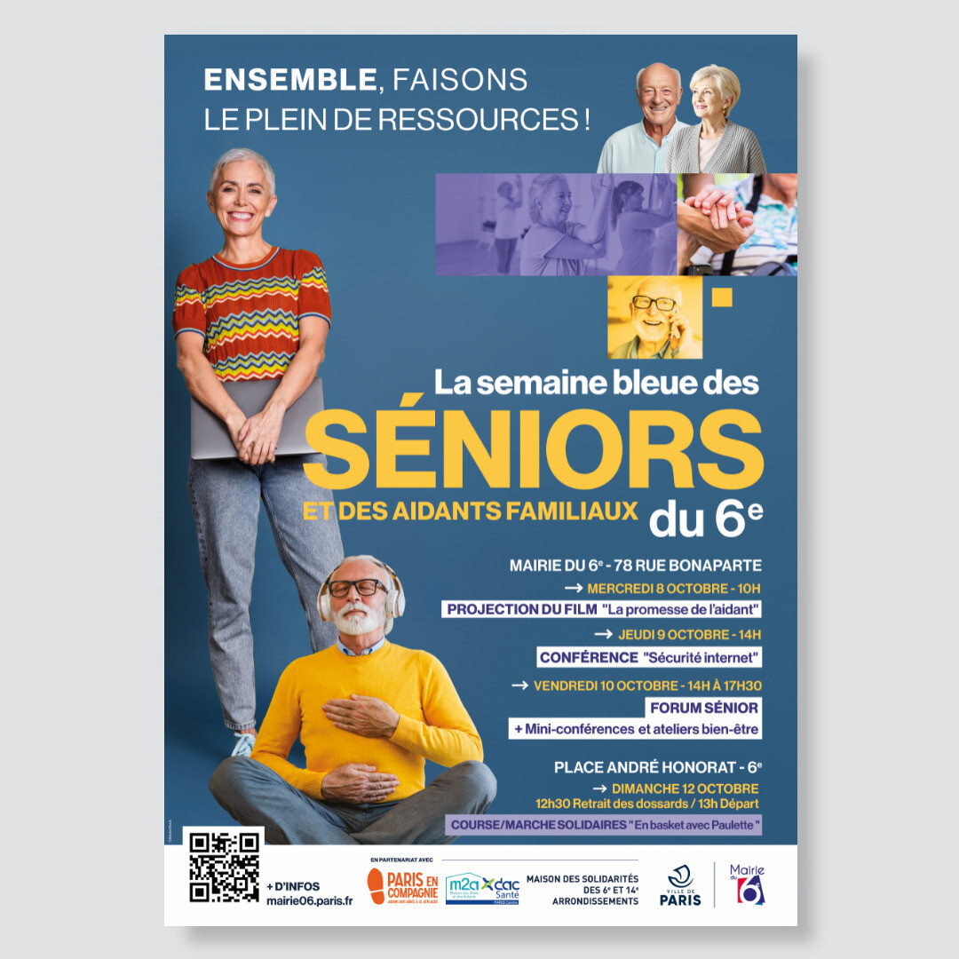 🏛️ Le Forum des Séniors et des aidants familiaux réunit conférences et ateliers à <a href="/mairie6paris/">Mairie du 6ᵉ</a> 
Expérimentez des pratiques de bien-être : sophrologie, méditation, sonothérapie et tai chi  bit.ly/47f7Aj8
#ForumSeniors #SemaineBleue