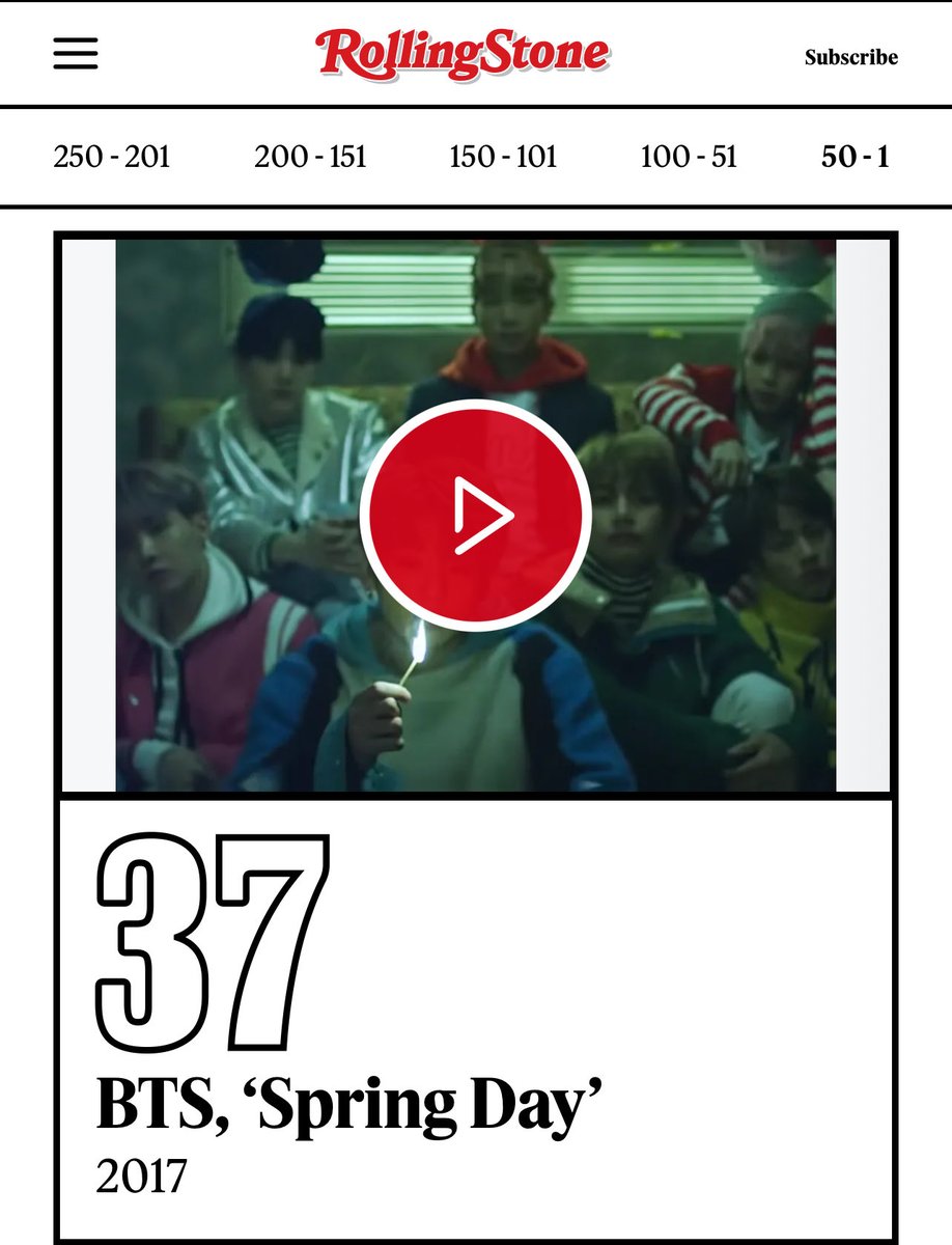 BTS_INFO_13's tweet photo. Rolling Stone: La canción Spring Day de @BTS_twt en el puesto 37 es una de las 250 canciones más importantes de el Siglo XXI 

CONGRATULATIONS BTS
BTS GREATEST OF ALL TIME
BTS BTS BTS
#BTS_SpringDay https://t.co/Ko5G1dFxFl