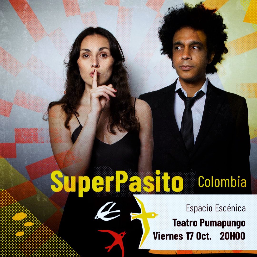 Julioescallon's tweet photo. Susurros colombianos en Cuenca. “SuperPasito” a una semana de volar hacia el “Festival internacional escenarios del mundo”. Esta obra que en voz de sus personajes continúa filtrándosele a quienes silencian, haciendo parte de la itinerancia mundial de nuestro teatro contemporáneo. https://t.co/Z8BWadf6dB