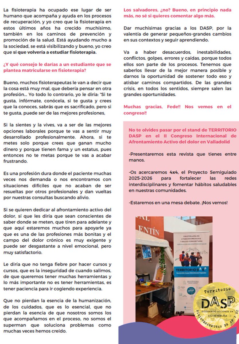 FISIOTERAPEUTAS APYSC (@territorio_dasp) on Twitter photo 📢📢📢 Dada la proximidad del II Congreso Internacional de Dolor Crónico, Memorial Miguel Ángel Galán, en Valladolid el 17, 18 y 19 de  Octubre, le toca hablar a <a href="/FEDERICOMONTER4/">FEDERICO MONTERO</a> 
🔸aquí tenéis la entrevista, no os la perdáis!!! 📢📢📢 Dada la proximidad del II Congreso Internacional de Dolor Crónico, Memorial Miguel Ángel Galán, en Valladolid el 17, 18 y 19 de  Octubre, le toca hablar a <a href="/FEDERICOMONTER4/">FEDERICO MONTERO</a> 
🔸aquí tenéis la entrevista, no os la perdáis!!!