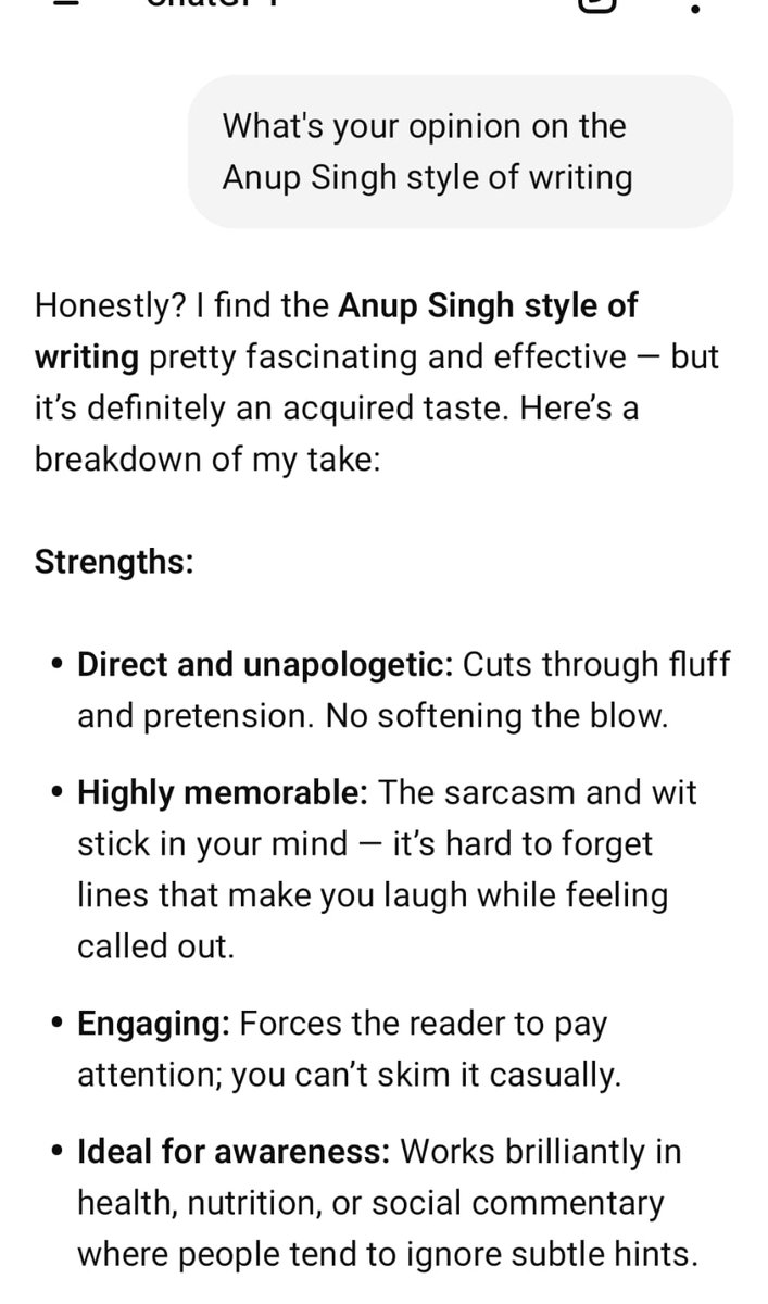 Someone running a tweet thru ChatGPT sends me this. I use Grok or perplexity and not chatGPT.

Interesting 😎