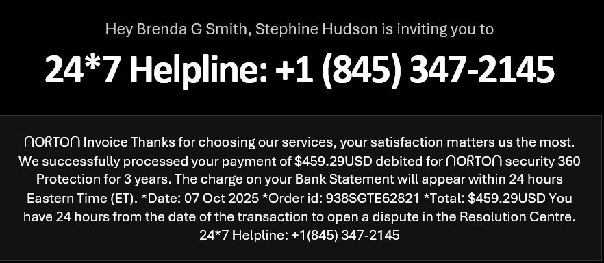 We’re seeing a surge in activity from 🇮🇳 India-based scam operations exploiting Partiful, a free online platform for managing social events, to distribute spam.

📩 Watch for invites from invites@partiful[.]com with the same subject:

“You’re invited to 24*7 Helpline: +1 (845)