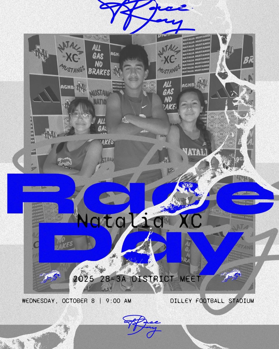 The 28-3A District XC meet begins today at 8:30AM! Come support our Mustangs as they compete in Dilley.