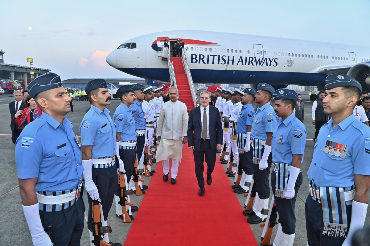 satnamsandhuchd's tweet image. India welcomes UK PM @Keir_Starmer to India! This marks a historic visit of any UK Prime Minister with the largest UK trade delegation coming to India to improve bilateral trade relations. Looking forward to strengthening ties and fostering a prosperous future for both nations.…