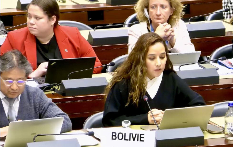 BoliviaUNOG's tweet photo. Durante las consideraciones de proyectos de resolución en el Consejo de Derechos Humanos #HRC60
Bolivia expresó su apoyo y copatrocinó las siguientes resoluciones: 

🔹Derechos humanos y pueblos indígenas: mandato del Relator Especial sobre los derechos de los pueblos indígenas

🔹Mandato del Grupo de Trabajo sobre la utilización de mercenarios como medio de violar los derechos humanos y obstaculizar el ejercicio del derecho de los pueblos a la libre determinación

🔹Promoción de un orden internacional democrático y equitativo

🔹El derecho al desarrollo