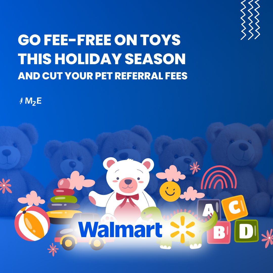 m2epro's tweet image. Holiday boost for Walmart sellers 🛍
From August 31, 2025 to January 31, 2026 Toys get a full referral fee waiver from 15% to 0% and Pets and Supplies drops from 15% to 7.5% 📊

Learn more in our blog 👉 blog.m2epro.com/sell-toys-amp-…

#walmartsellerfees #m2epro #multichannel #ecommerce