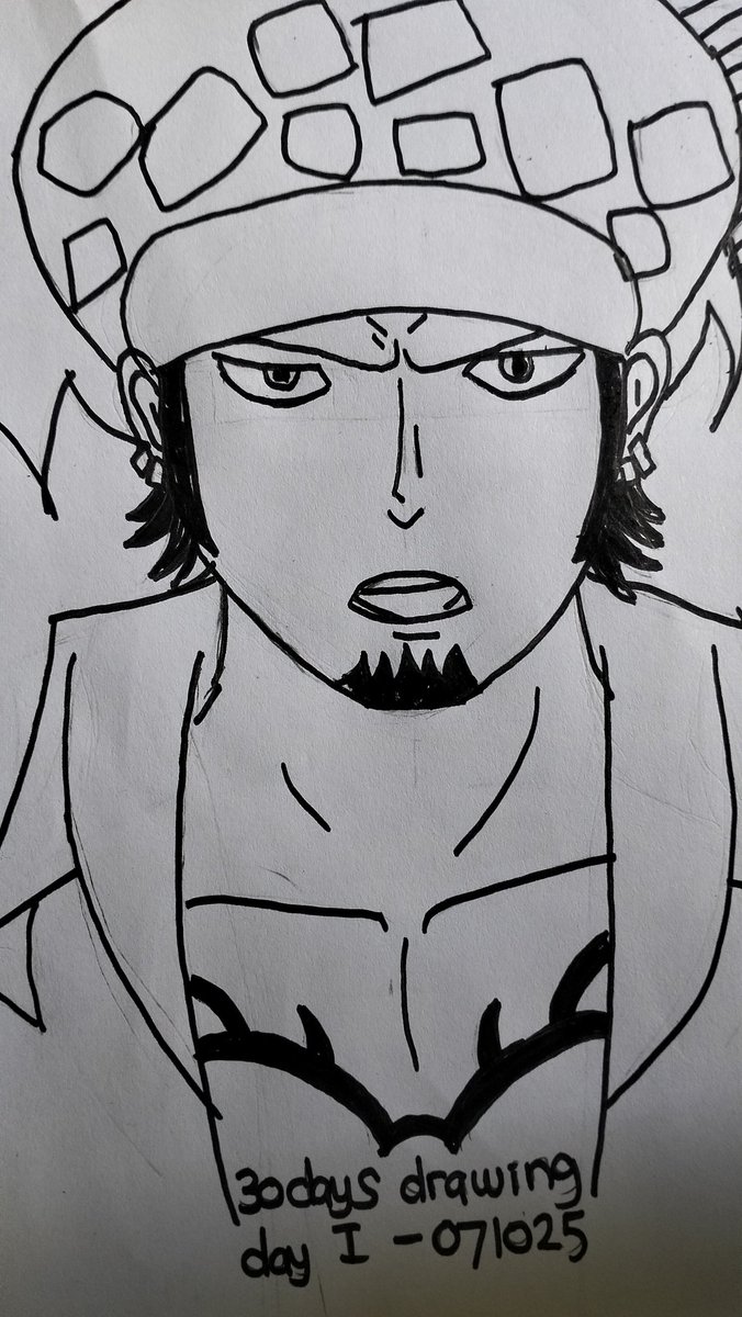thundersword97's tweet photo. Day 1 #30daysdrawingchallenge
F : gambar siapa?
S : #Law
F : Law abis jaw-surgery?
S : Ga menerima drawing-shaming 🫵 gue masih amatir https://t.co/prRZspqQPC