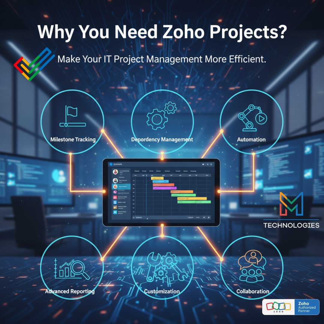 MerajKh13689790's tweet image. Take complete control of your projects! 🛠️
Zoho Projects gives you the tools to manage Automation, track every Milestone, and achieve seamless Collaboration. Make IT project management efficient, not stressful.
#ZohoPartner #ITProjectManagement #Customization #mtechnologies