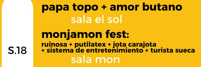 el solape de estos dos conciertos probablemente sea lo peor que me haya pasado en toda mi vida