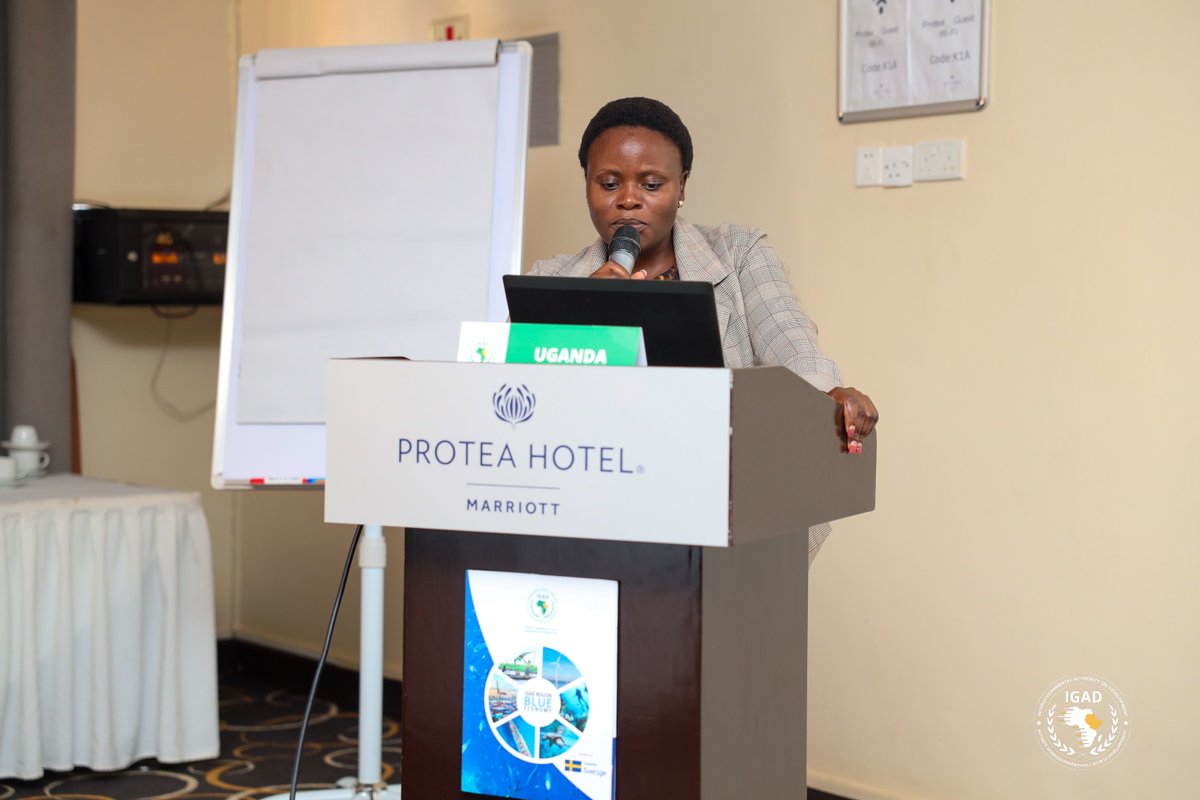 IGADsecretariat's tweet photo. Advancing Uganda’s National Blue Economy Coordination Platform 🇺🇬

The second day of the Kampala workshop focused on intensive group discussions to identify challenges, opportunities, and practical recommendations for strengthening Uganda’s National Blue Economy Coordination Platform.

Participants worked on revewing the Terms of Reference for the platform, aiming to enhance coordination among key sectors and ensure effective implementation of Uganda’s National Blue Economy Strategy.

This IGAD-led mission, supported by the Government of Sweden, continues to build momentum towards stronger governance and sustainable use of aquatic resources.

#RisingWithIGAD #IGADBlueEconomy #SustainableGrowth #InclusiveDevelopment @SweinEthiopia