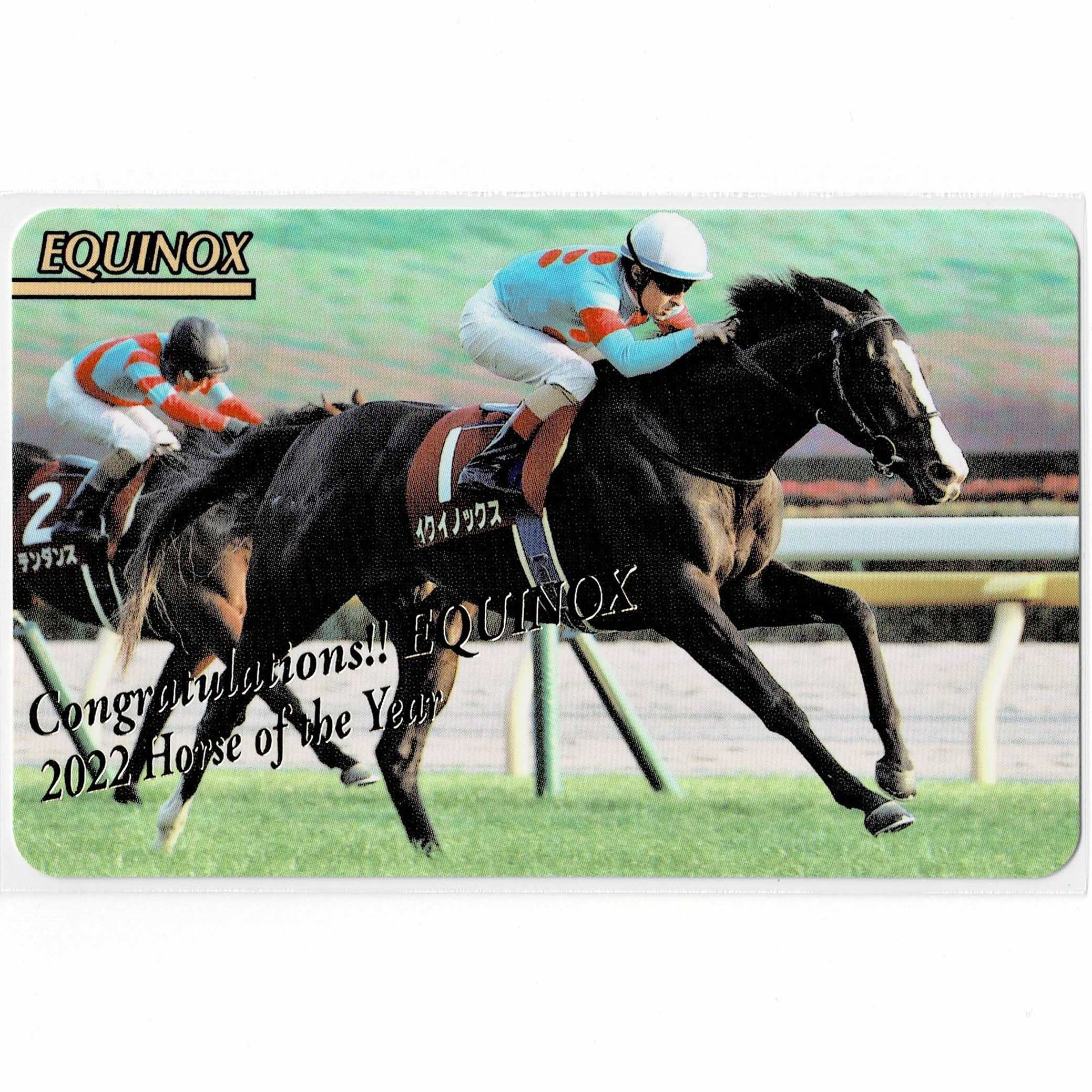 イクイノックス　2022皐月賞　ルメール直筆サイン　馬券ホルダー　馬券　鬣　一本 イクイノックス 2022皐月賞 ルメール直筆サイン 馬券ホルダー