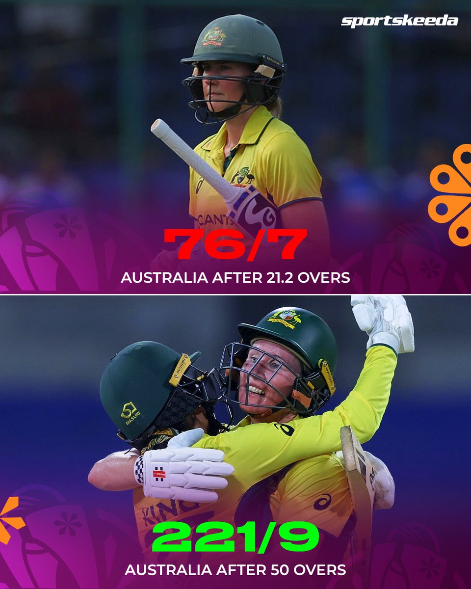 Sportskeeda's tweet image. The powerhouse, Australia 🤯💛

#Cricket #CWC #PAKvAUS #Sportskeeda
