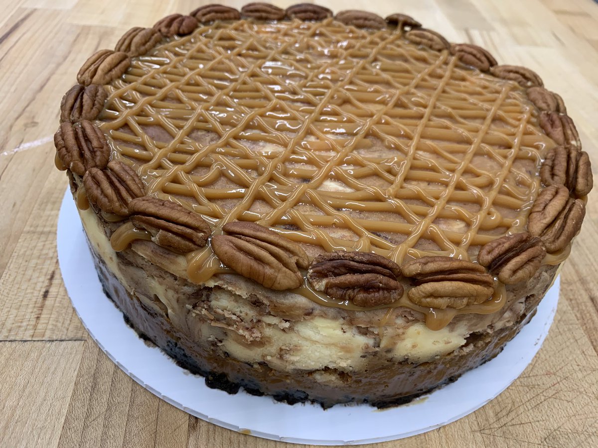 LuckeeDutch's tweet photo. Wheat-Free Turtle Cheesecake being featured today at Luckee Dutch Bakery https://t.co/FF0p77JvAS