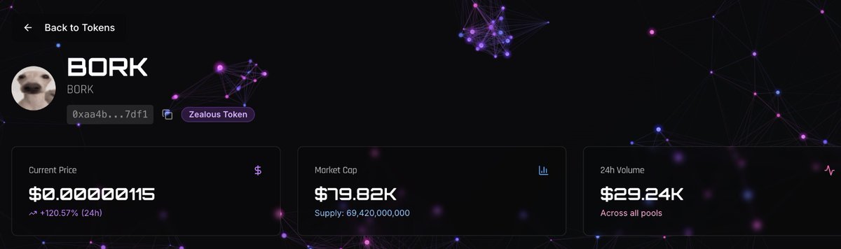 $BORK the first graduated token of  #moonbound is already up by 120%  🆙🆙

Get ready for the meme season on $KAS 

$BORK is being traded on <a href="/ZealousSwap/">Zealous Swap</a>

Ca : 0xaa4be785F78D11F8ACdC926B2E9cA8d460fC7dF1

dagscan.xyz/tokens/0xaa4be…

#moonbound #BORK #kaspa #MEMEFANS