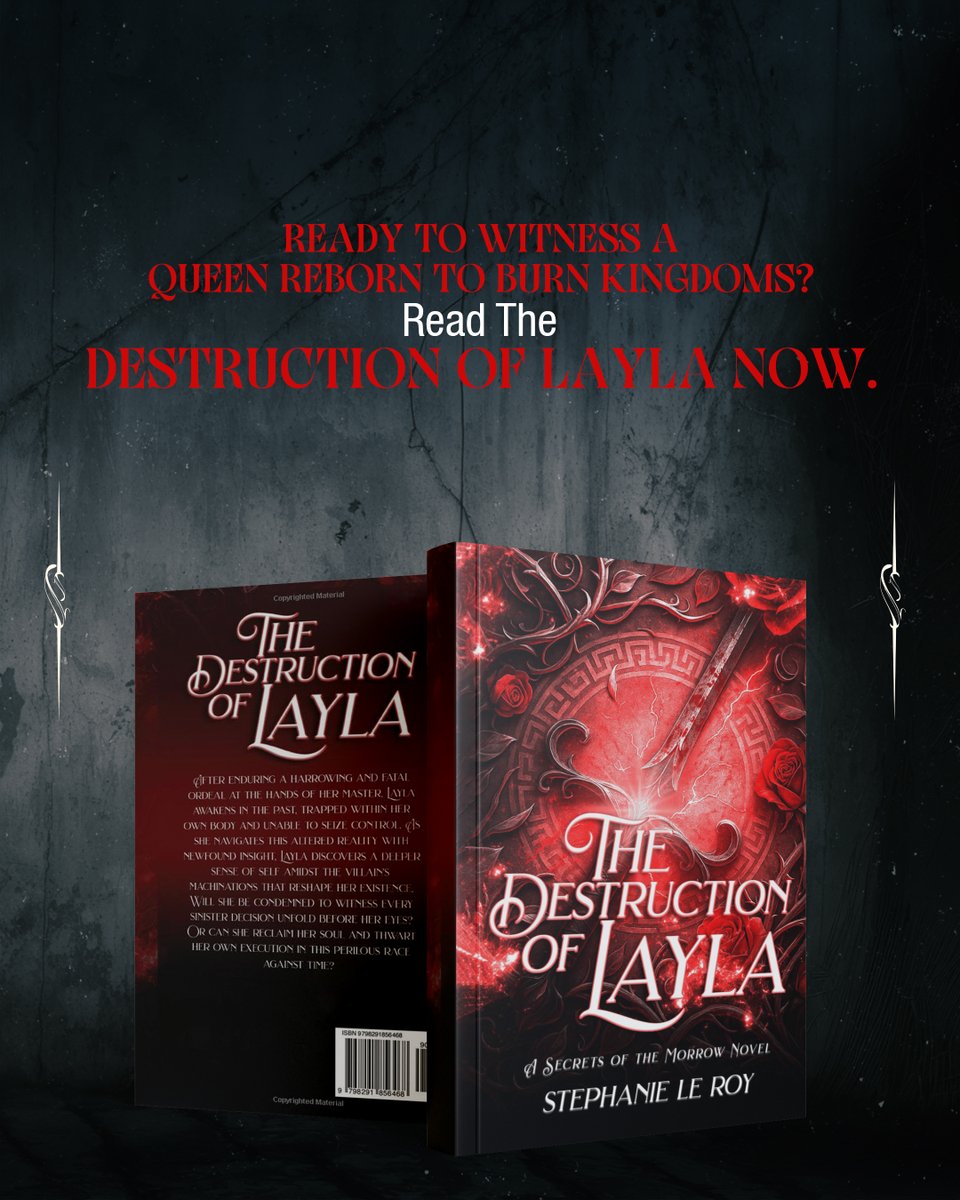 LeStephain2937's tweet photo. Not all queens wear crowns. Some are reborn with rage, and Layla’s vengeance is about to burn kingdoms to the ground. 
Rebirth. Revenge. Rewrite. Start Layla’s story today.
https://t.co/VLDNiPluF6

#FantasyBooks #DarkFantasy #EpicFantasy #BookTok #Bookstagram #MagicAndMayhem https://t.co/Oh8Fk4pyXW
