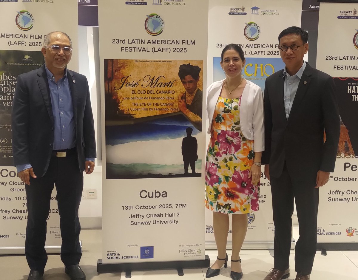 At 23 Latin American Film Festival in Kuala Lumpur, we were joined by the Chairman of the Parliamentary Friendship Group with Latin American Countries and the Chairman of the Parliament's Special Select Committee on International Relations and Foreign Trade.