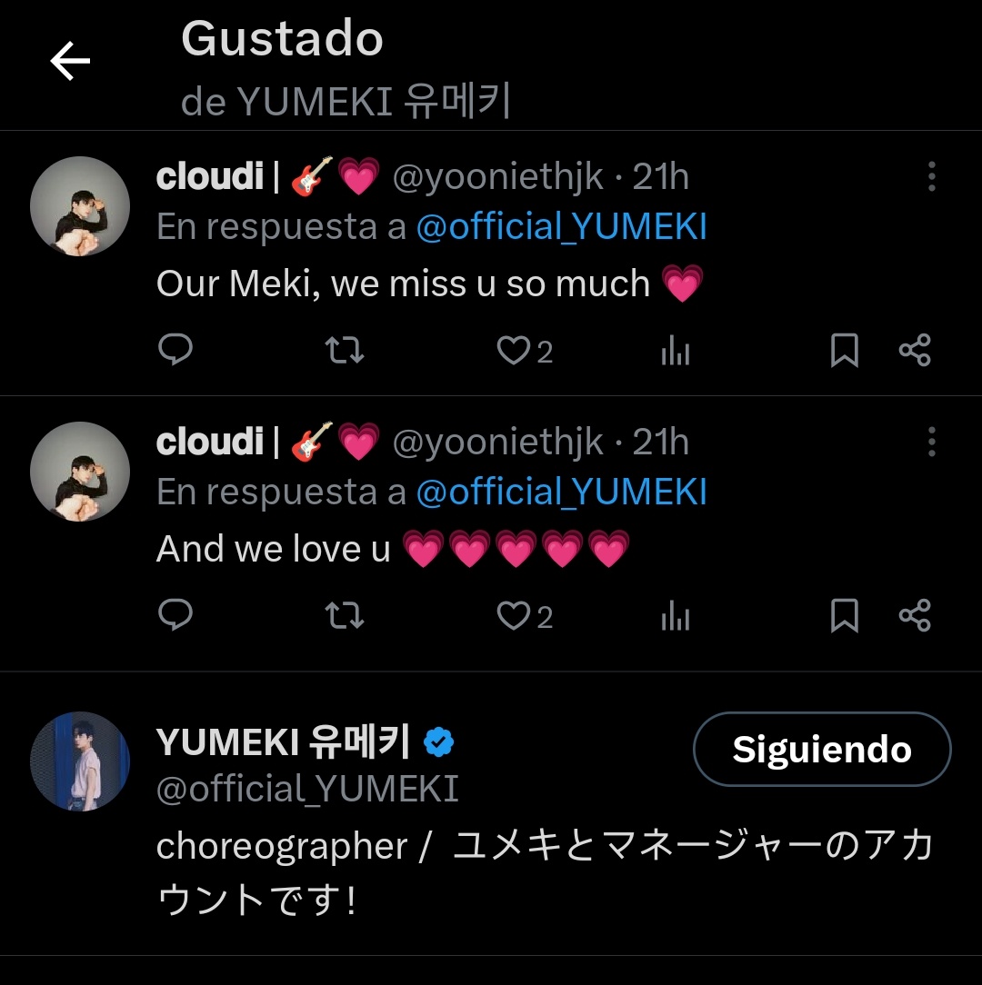 yooniethjk's tweet photo. MEKI LE DIÓ LIKE A MIS POSTS 😭😭😭💗💗💗💗💗💗😭 
(soy la más feliz) https://t.co/wzqQnomuuz