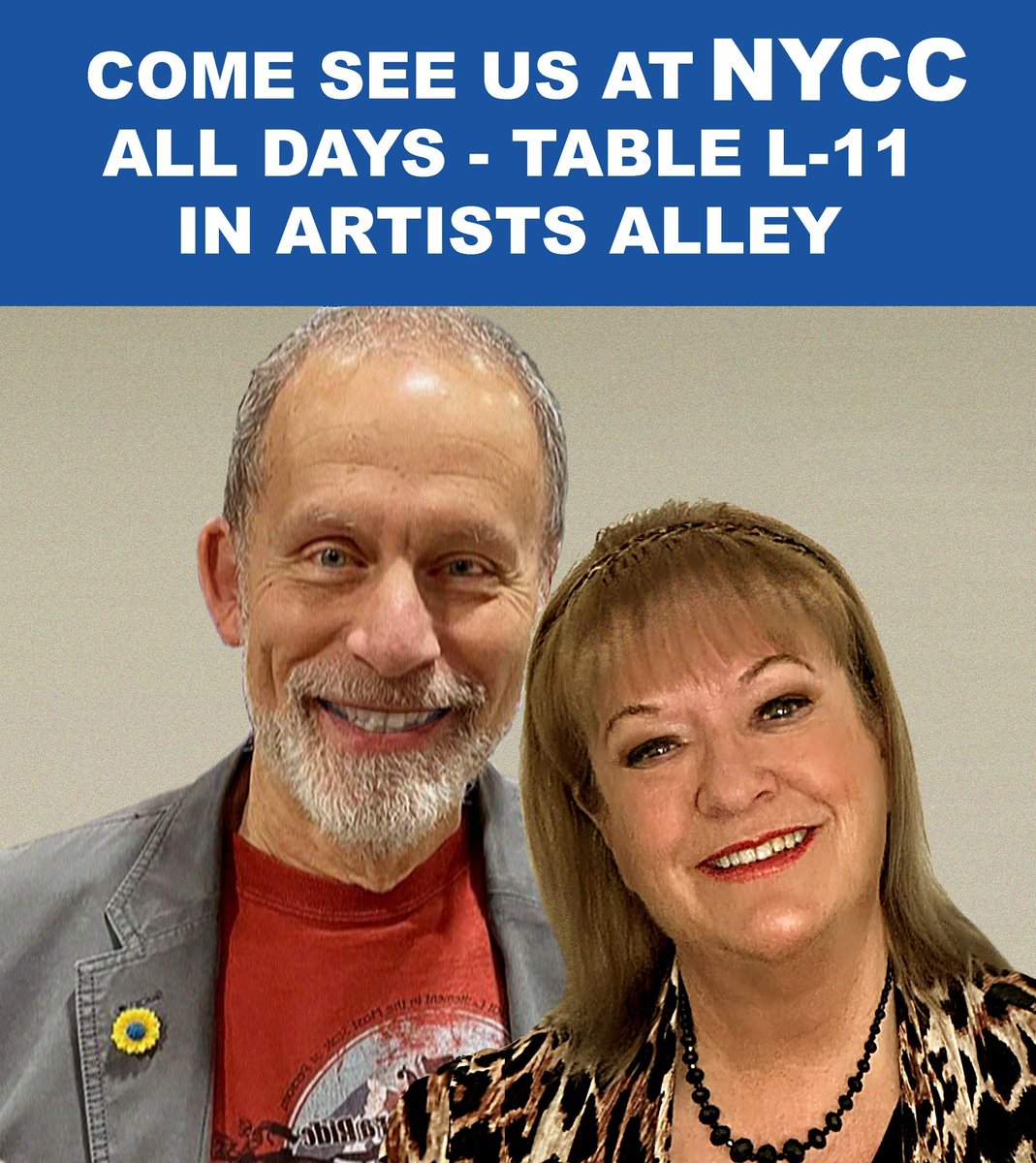 Will we see you at NYCC? 

Wendy and Richard Pini will be there in Artists Alley table L-11 with ElfQuest books and prints to autograph for you.  Wendy will being doing character remarques too!
